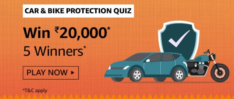 Amazon Car & Bike Protection Quiz