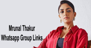 Mrunal Thakur fans Whatsapp Group Links